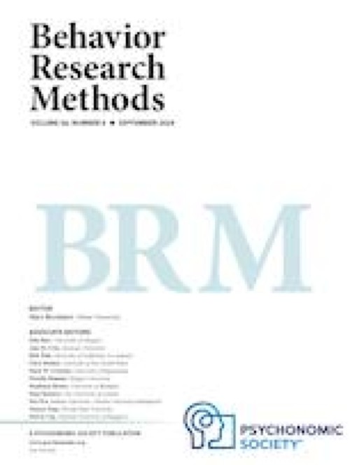 Behavior Research Methods cover